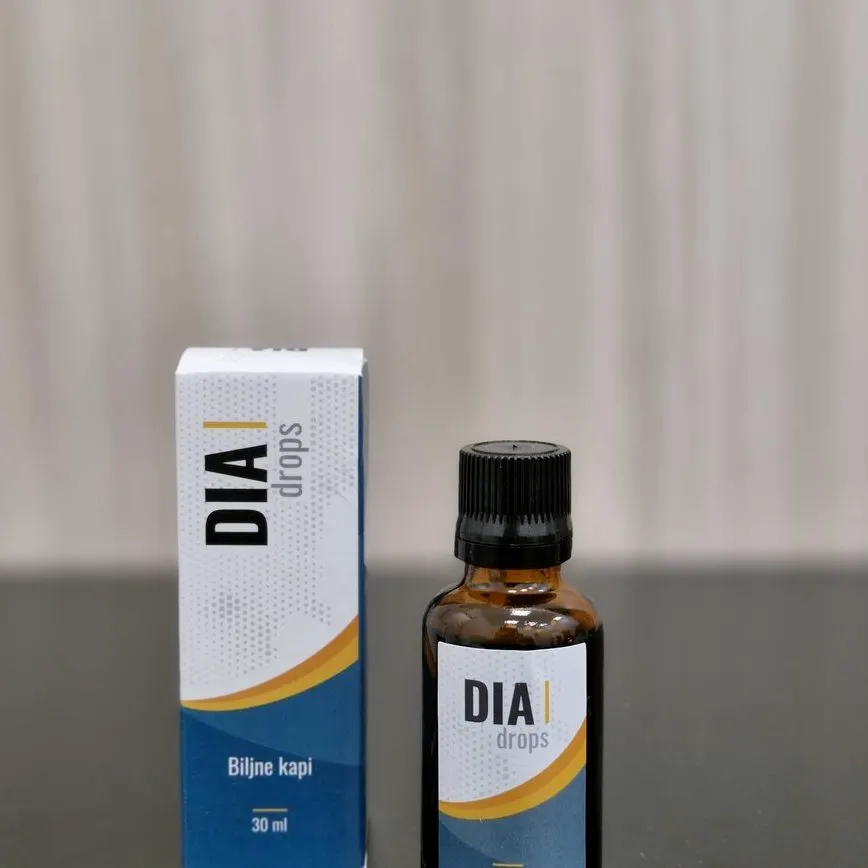 DIA drops — кадар од пакувањето