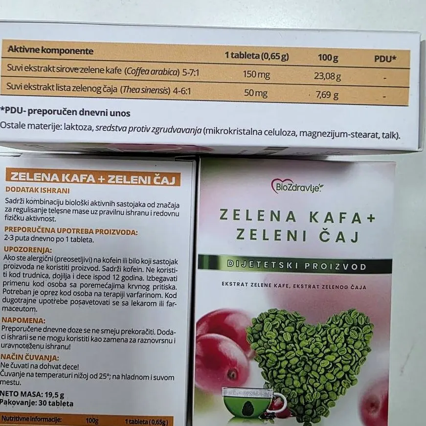 Zelena Kafa + Zeleni Čaj — slika pakovanja 3